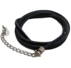 8(eight) 5連レザーブレスレット 本革 ブラック 新品未開封