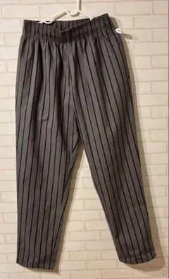 Cookmanクックマンシェグフパンツストライプ グレー サイズL