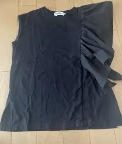 AZUL by MOUSSY ブラックノースリーブTシャツ S