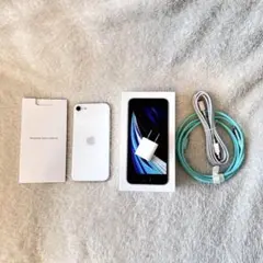 iPhone SE2 白 64GB simロック解除済 箱あり 中古品