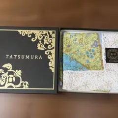 新品箱入り！ 龍村美術織物　花柄レース付き 大判ハンカチ60cmのサムネイル