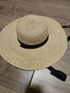 エルフ・モール公式アカウント01様専用ボンポワン麦わら帽子黒リボン　2つ分