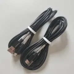 【1073】PURIDEA USB充電ケーブル Micro USB 2m 2本