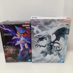 開封品　青眼の白龍　ブラックマジシャンガール　フィギュアまとめ売り