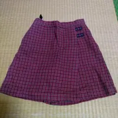 familiar チェック柄 キュロット スカート 130 中古