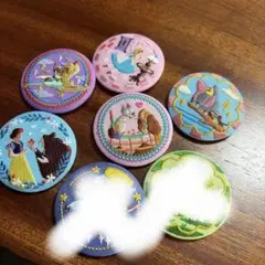 ディズニー刺繍缶バッジ 7個セット