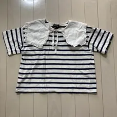 ニードルワークス　NEEDLE WORKS ボーダー　Tシャツ 120㎝のサムネイル