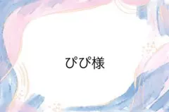 ぴぴ様専用ページ