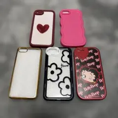 スマホケース iPhoneSE 5個セット