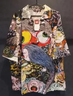 完売新品タグ付き 倭物や カヤ 水木しげる アロハシャツ L 妖怪たちの棲む森 完売新品タグ付き 倭物や カヤ 水木しげる アロハシャツ L 妖怪たちの