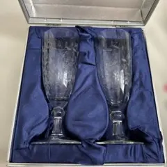 ボヘミアクリスタルグラス　ボヘミアングラス　ペア　チェコ製