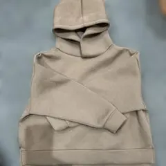 earth モカ色 フード付き パーカー Fサイズ