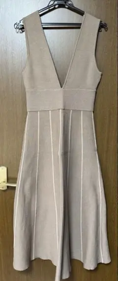 LAGUNAMOONストライプニットワンピース ジャンパースカート