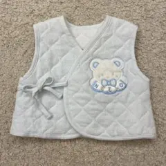 ベビー ベスト くま刺繍 50~70サイズ