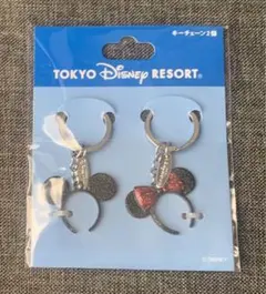 【ディズニー】キーチェーン ペア ミッキー ミニー