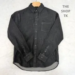 【週末限定セール】THE SHOP TK　ダークグレー ボタンダウンシャツ M