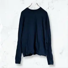 a3330 アンダーアーマー 長袖ニット 紺 M 無地 メンズ シンプル 秋冬