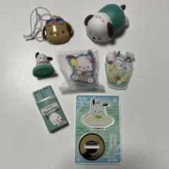 ポチャッコまとめ売り　もっちりころりん おめん　チョコエッグ　クリップなど７点