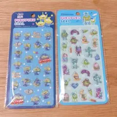 新品 ディズニー ピクサー ぷくぷくシール セットモンスターズインク・エイリアン