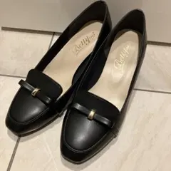 ブラック ローファー 23.5 パンプス