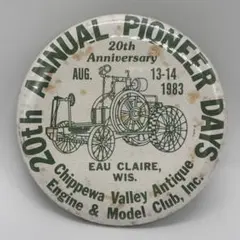 80s　ヴィンテージ　缶バッジ　20th ANNUAL PIONEER DAYSのサムネイル