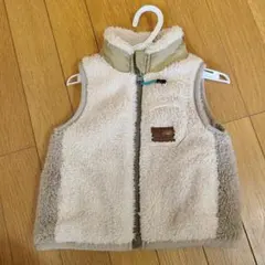 breeze(ブリーズ）ベージュ フリース ベスト 80サイズ（美品）