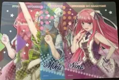 五等分の花嫁クリアシート、二乃　三玖　四葉　五月