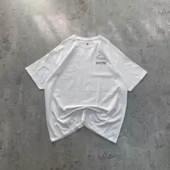 ヘインズ USA古着 星条旗 国旗 両面プリント Tシャツ 半袖 白色 大きめのサムネイル