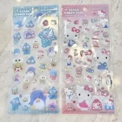 正規品！　クリアキャンディシール　サンリオ　はぴだんぶい　ハローキティ