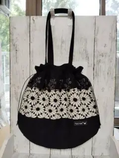 【9月15日まで】ハンドメイド 巾着トートバッグ