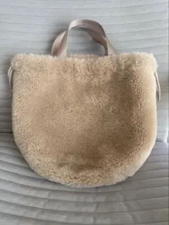 数回のみ使用⭐︎ ベージュファートートバッグ