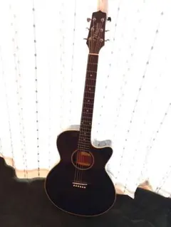 D*n様 超美品 Takamine 100シリーズ(？)BK 型番不明 PU付き 美品 Takamine 100シリーズ BK 型番不明 プリアンプ付きエレアコ