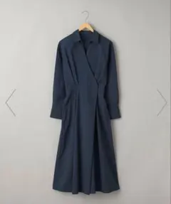 coen カシュクールシャツドレス　紺色　Sサイズ