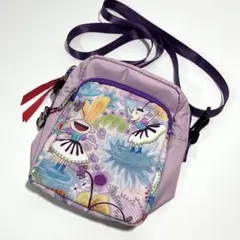 【美品】アルベロベロ ショルダーバッグ ナイロン パープル ピンク