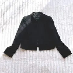 YUKIKO HANAI ブラックフォーマル　ショートジャケット M リボン付き