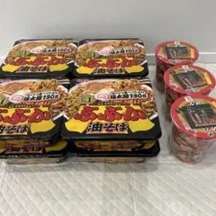 明星 ぶぶか油そば 8個 ＆ セブンプレミアム 蒙古タンメン中本 辛旨味噌 3個のサムネイル