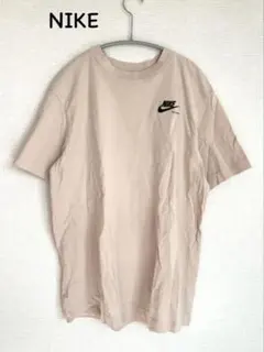 NIKE ナイキ　Tシャツ ベージュ バック プリント ロゴ
