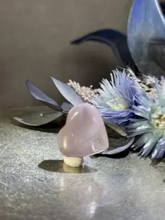 ピンクリチウム　ハート　モーブカラー