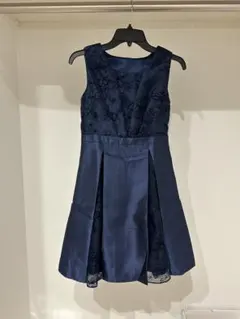 パーティドレス　ブライダル　ドレス　38 Mサイズ　ネイビー