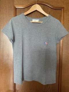 MAISON KITSUNE フォックス刺繍 ポケットTシャツ グレーのサムネイル
