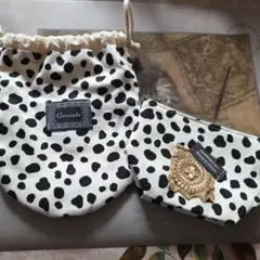 ハンドメイド　巾着　ポーチ