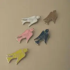 ミナペルホネン★ブローチ★wind bird