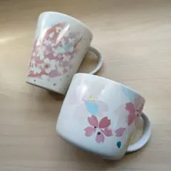 未使用　STARBUCKS　スターバックス　マグカップ　桜　2個セット