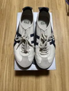 パ*ん様 Mexico66ホワイト/ネイビー スニーカー