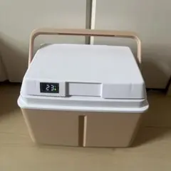 温度計付き クーラーボックス ベージュ