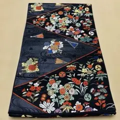 六通袋帯　正絹　刺繍柄のサムネイル