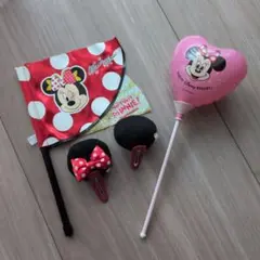 ミニー 手持ちバルーン　ディズニーリゾート ヘアクリップ