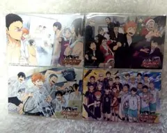 ハイキュー!!　バボカ　2周年記念特典ポストカード　烏野排球部4枚セット