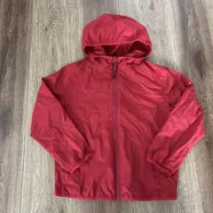 UNIQLO フード付きジャケット　ポケッタブルパーカー 赤　110cm