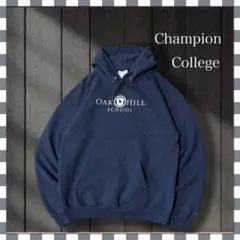4272/チャンピオン オークヒルスクールカレッジプリントパーカープルオーバーM